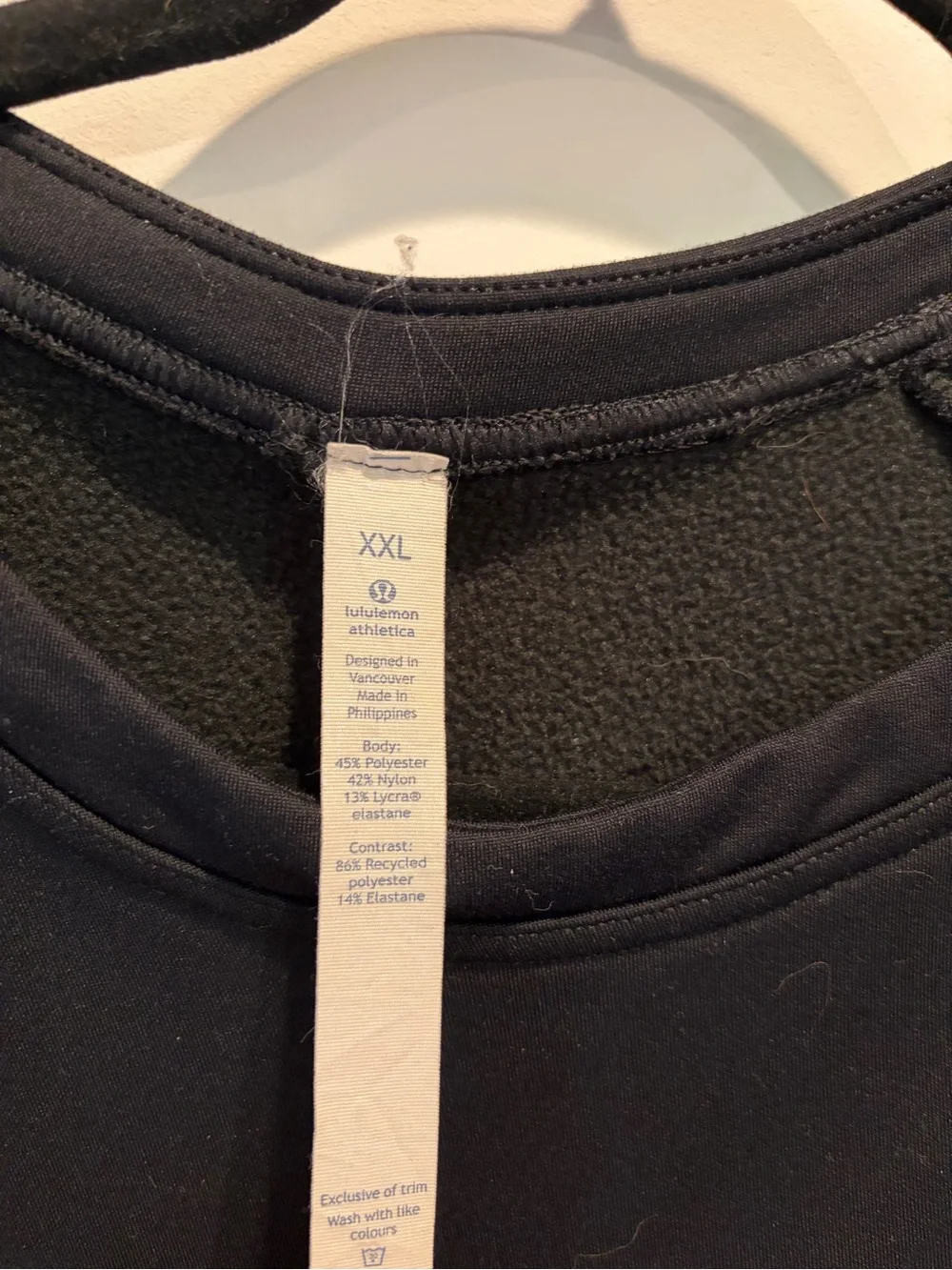 lululemon athletica Men's Black Crewneck Pullover